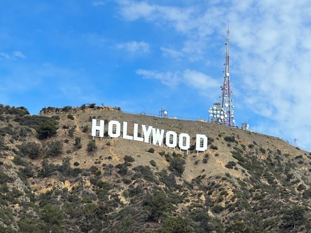 El letrero de Hollywood en Los Ángeles