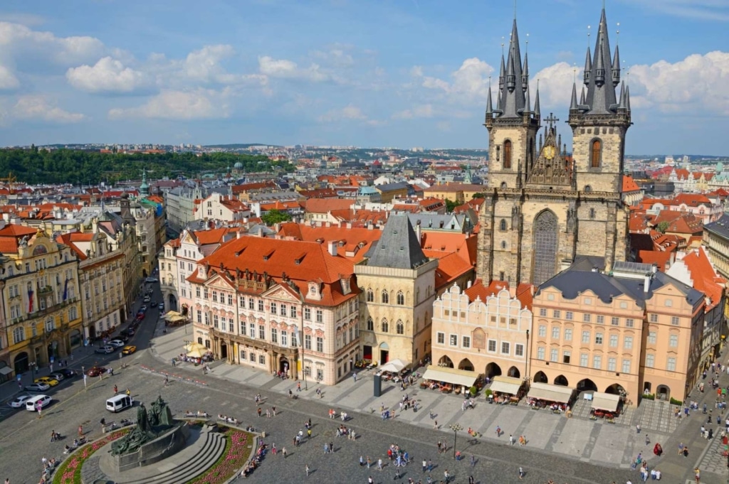 La piazza principale di Praga.