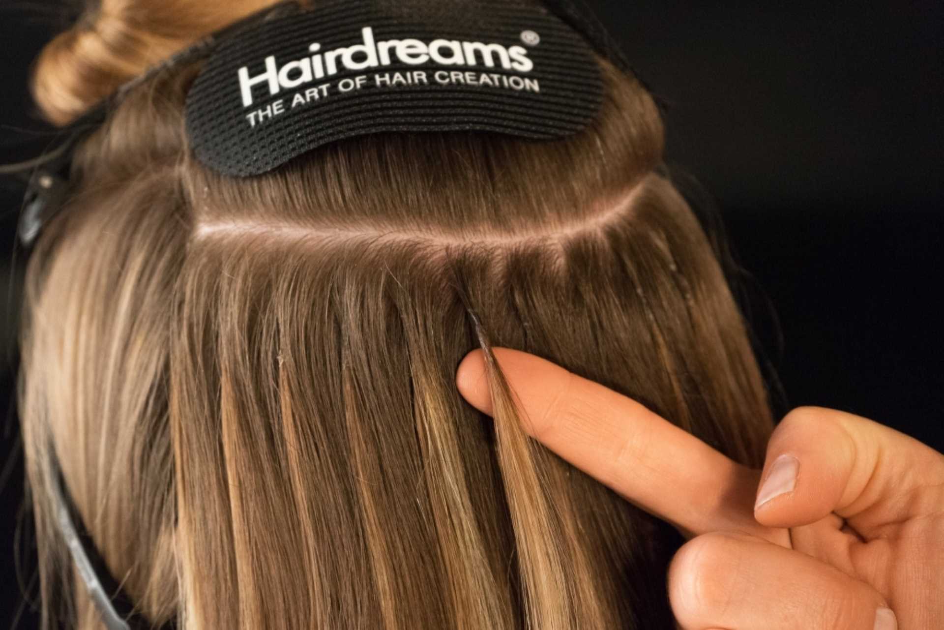 Haarverlenging met menselijke haarextensies
