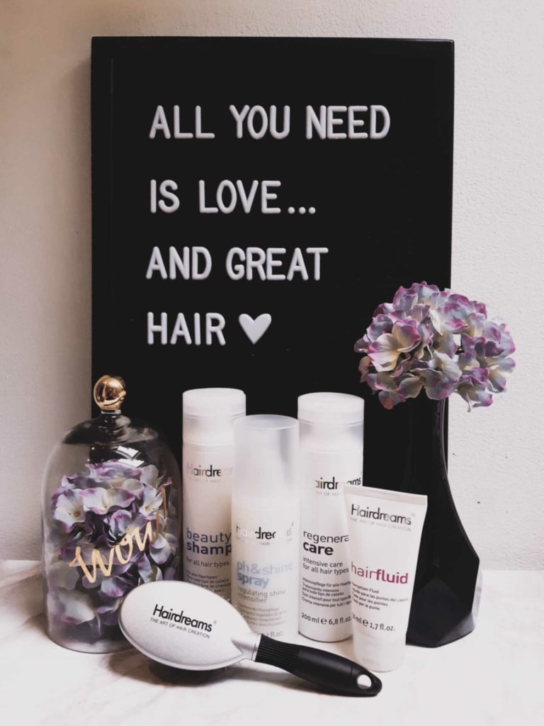 Hairdreams care products for hair thickening