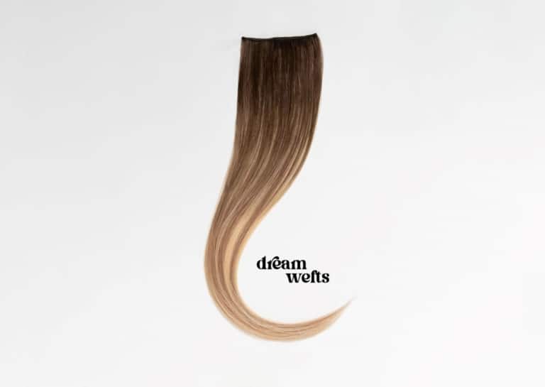 Zdjęcie prawdziwego splotu włosów w stylu balayage