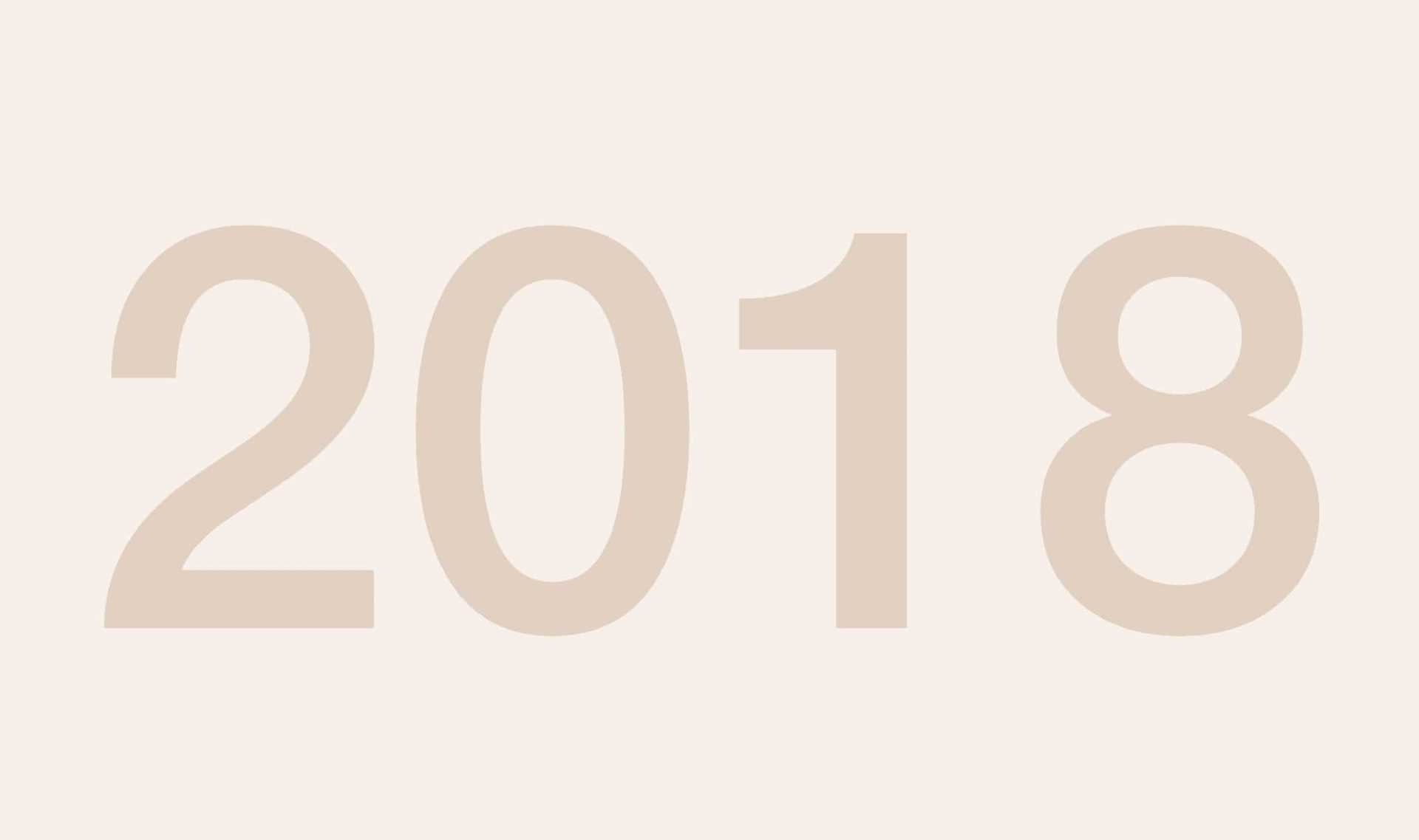 Grafik Jahreszahl 2018