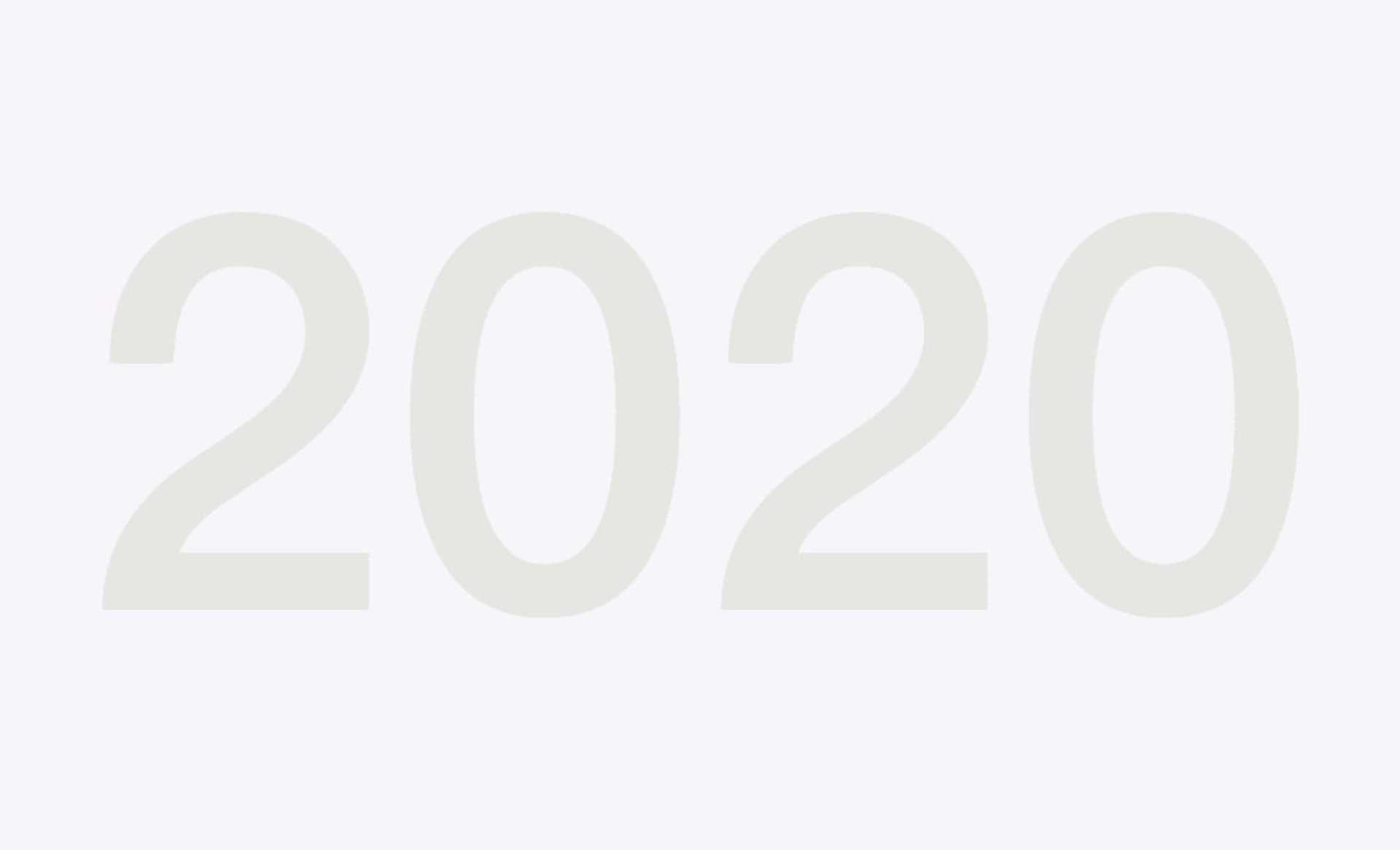 Grafik Jahreszahl 2020