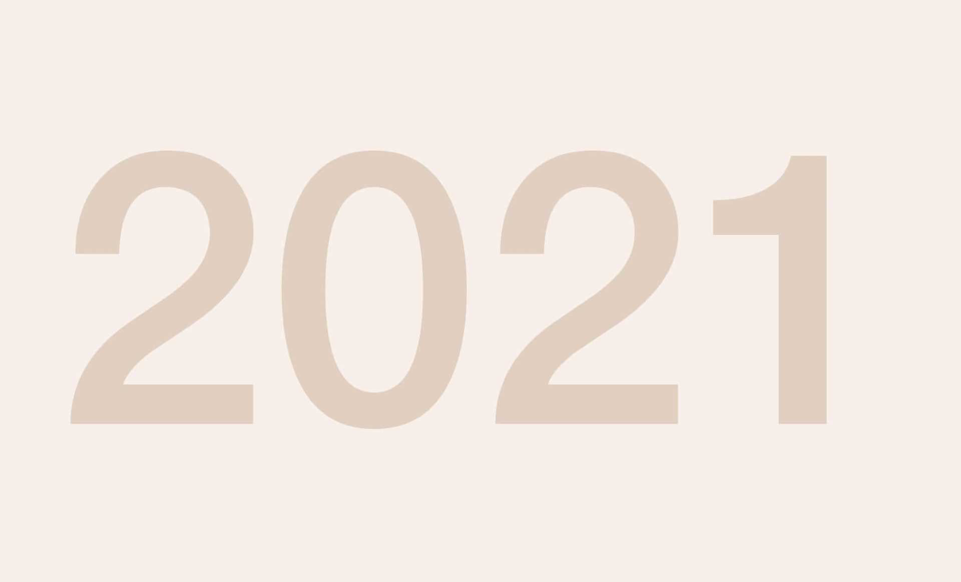 Grafik Jahreszahl 2021